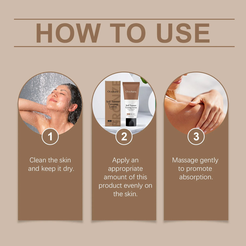 Gradual Self-Tanning Lotion for Natural Bronze Skin