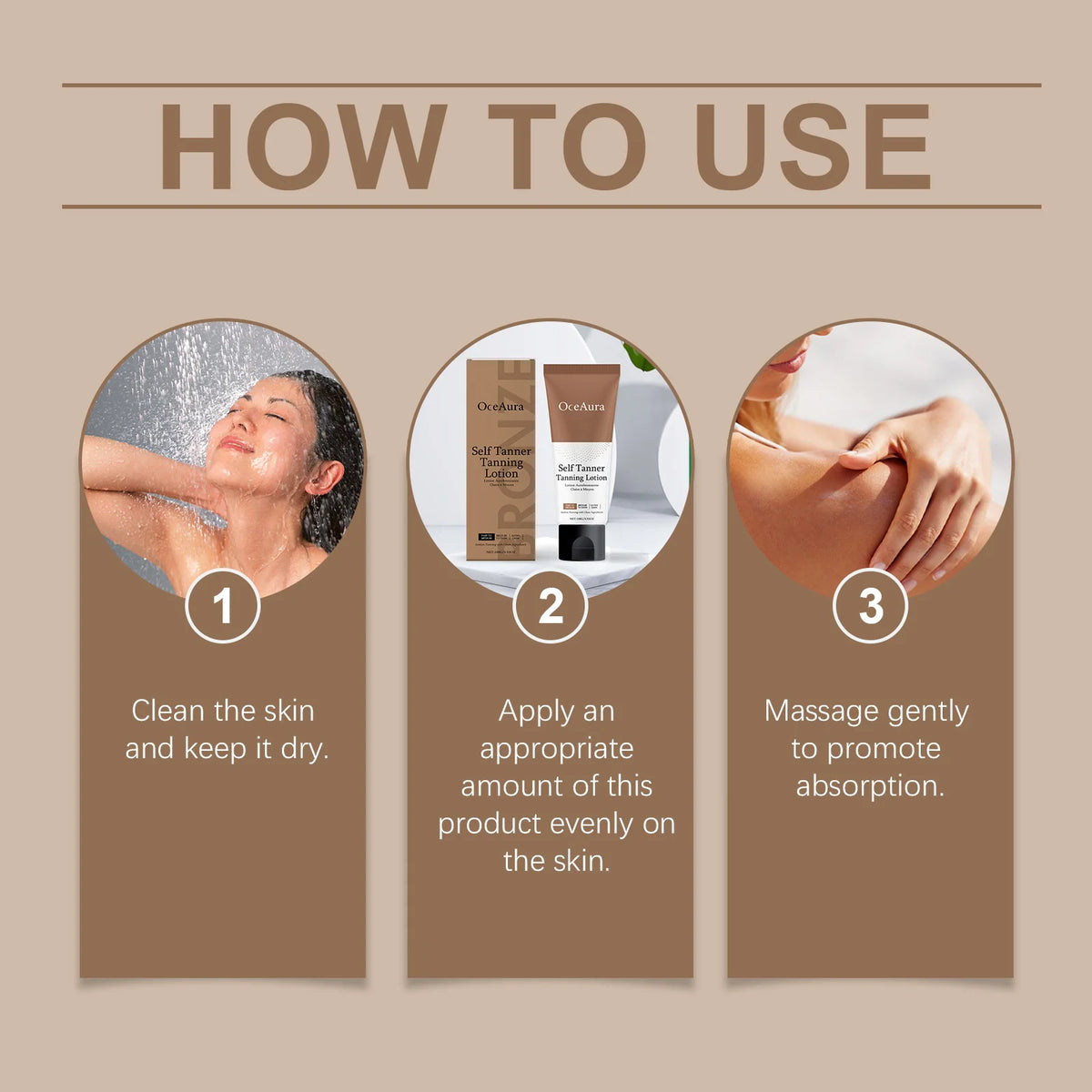 Gradual Self-Tanning Lotion for Natural Bronze Skin