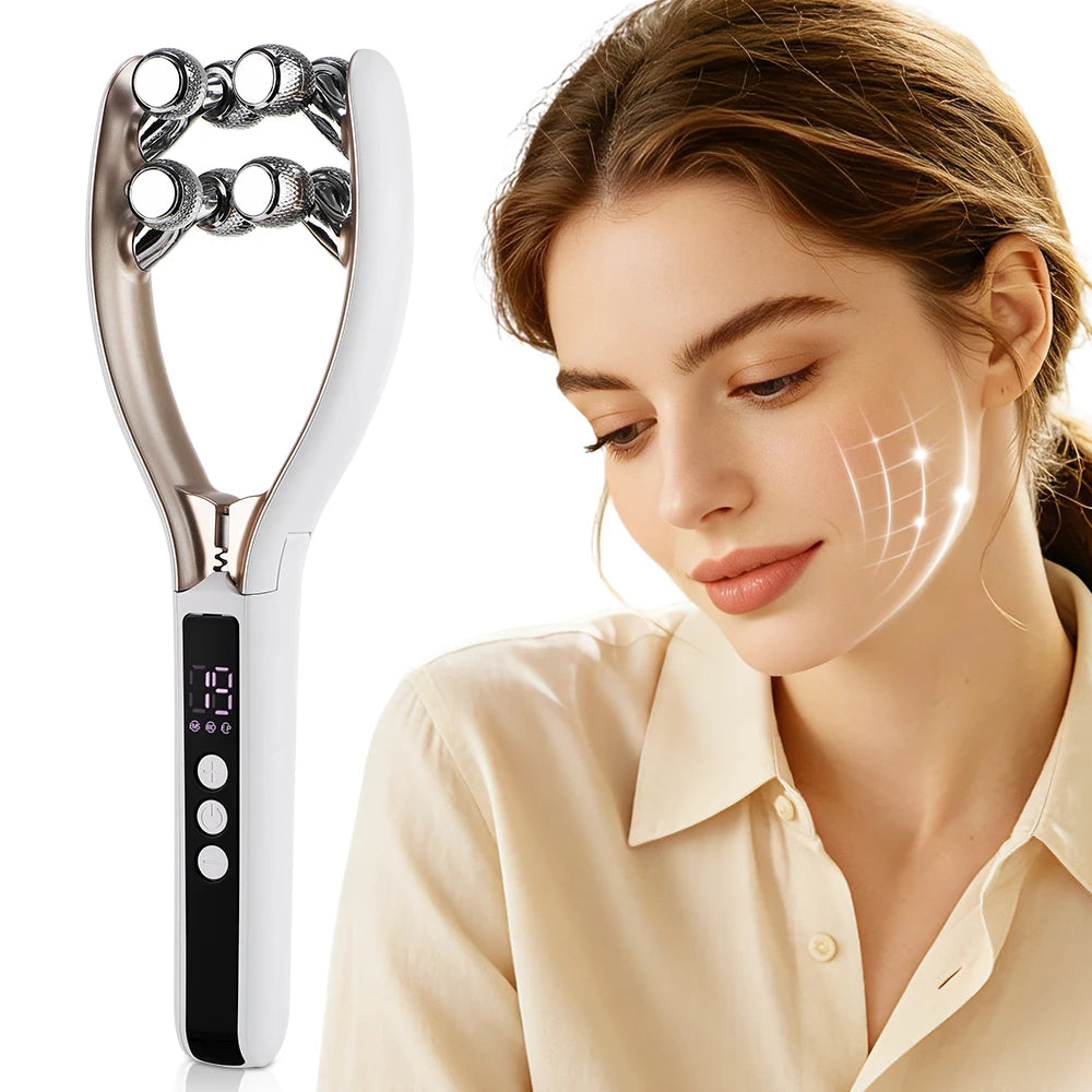 Micro-Vibration Face and Neck Lifting Massage Roller - 7