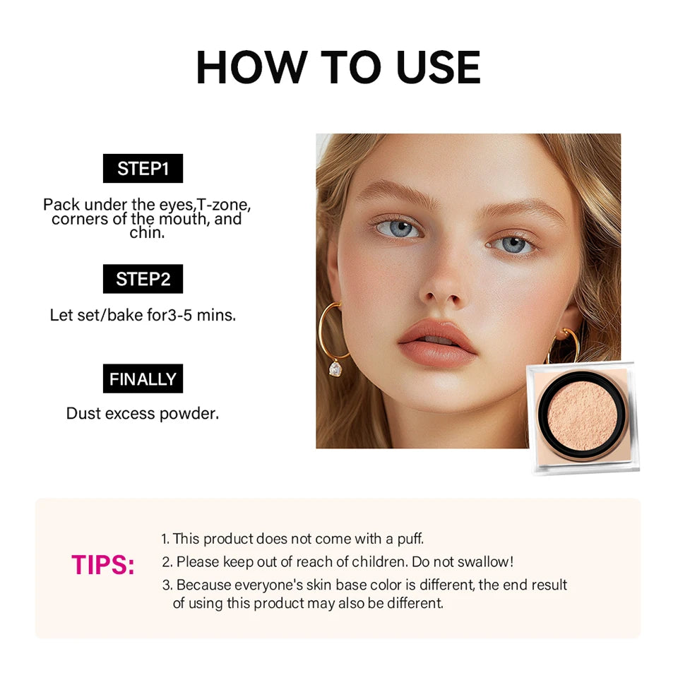 Matte Setting Powder for Smooth Flawless Makeup Finish - 13