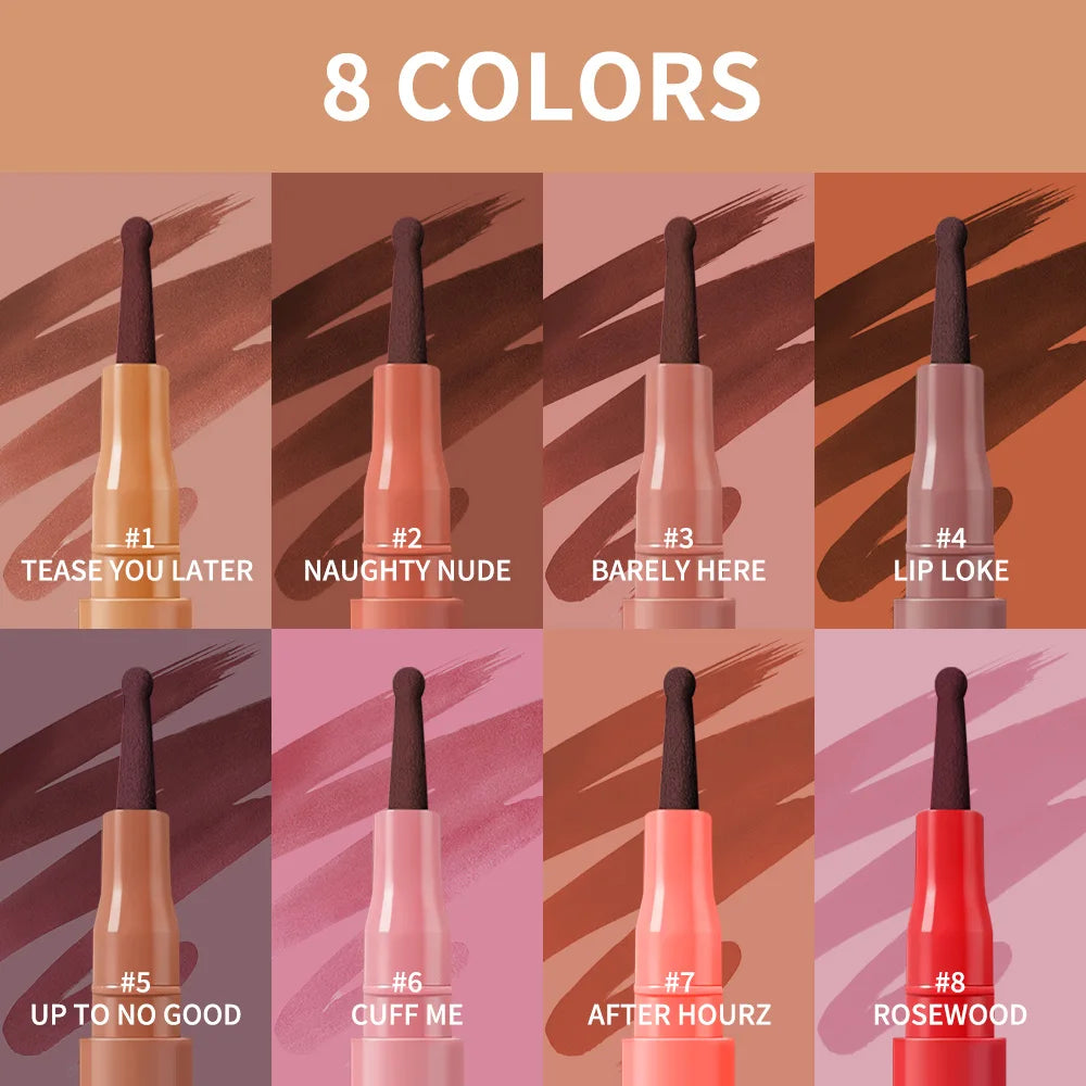 Long-Lasting Waterproof Felt-Tip Lip Liner Stain