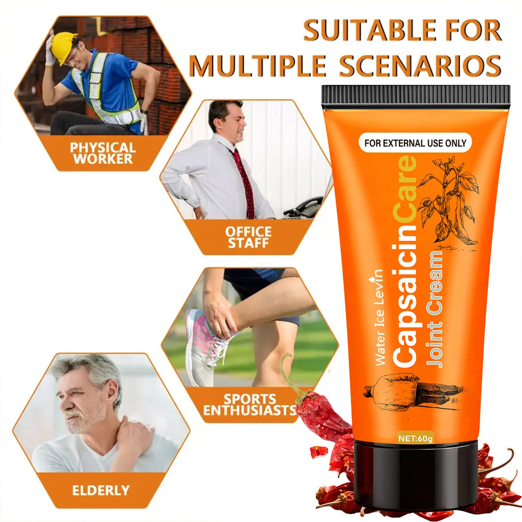 Capsaicin Joint Relief Cream Glucosamine Vitamin C Body Moisturizer