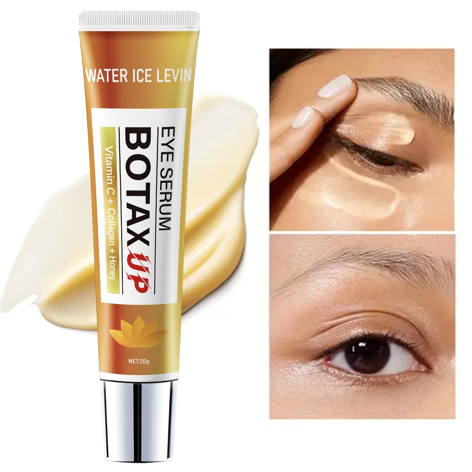 Bee Venom Caffeine Eye Cream for Dark Circles and Anti Wrinkle Care - 8
