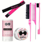 Goiple Hair Wax Stick and Edge Control Styling Kit with Combs