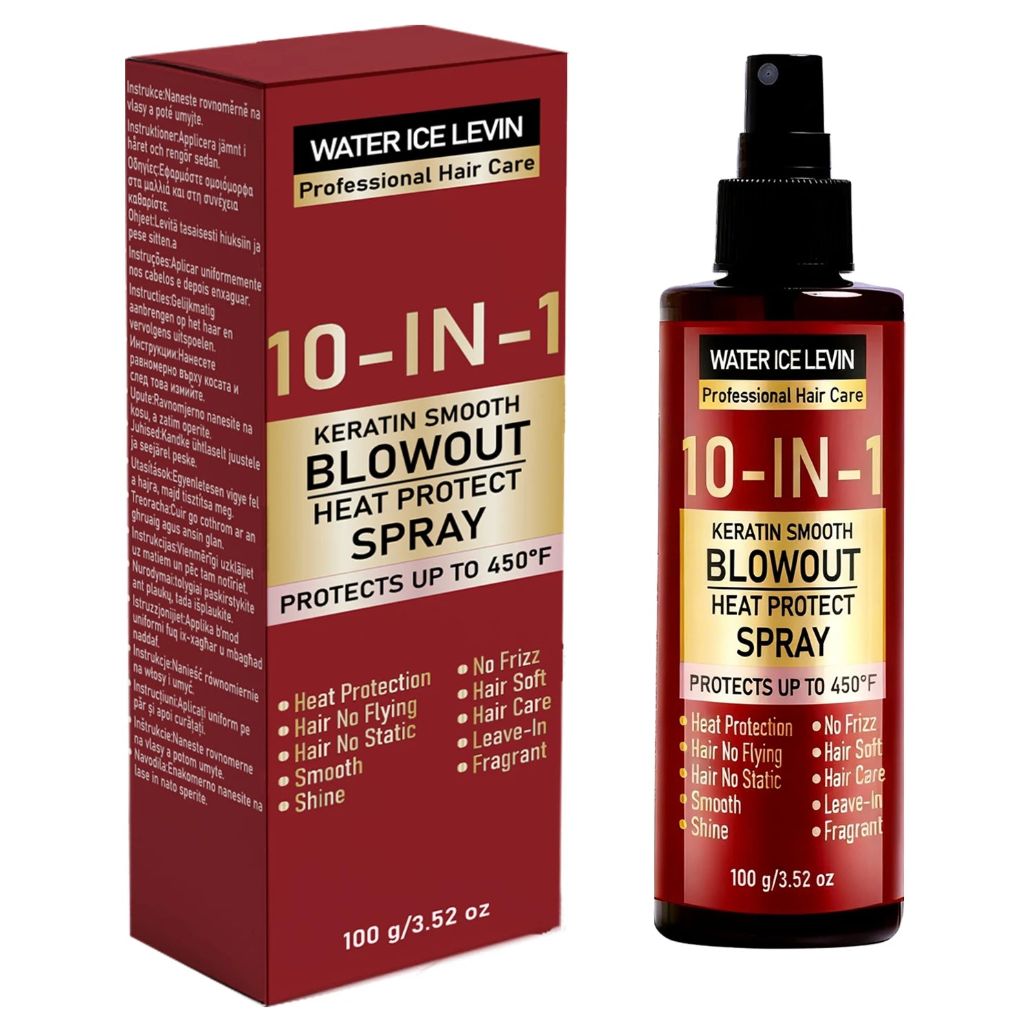 10 in 1 Keratin Heat Protect Hair Spray 100g