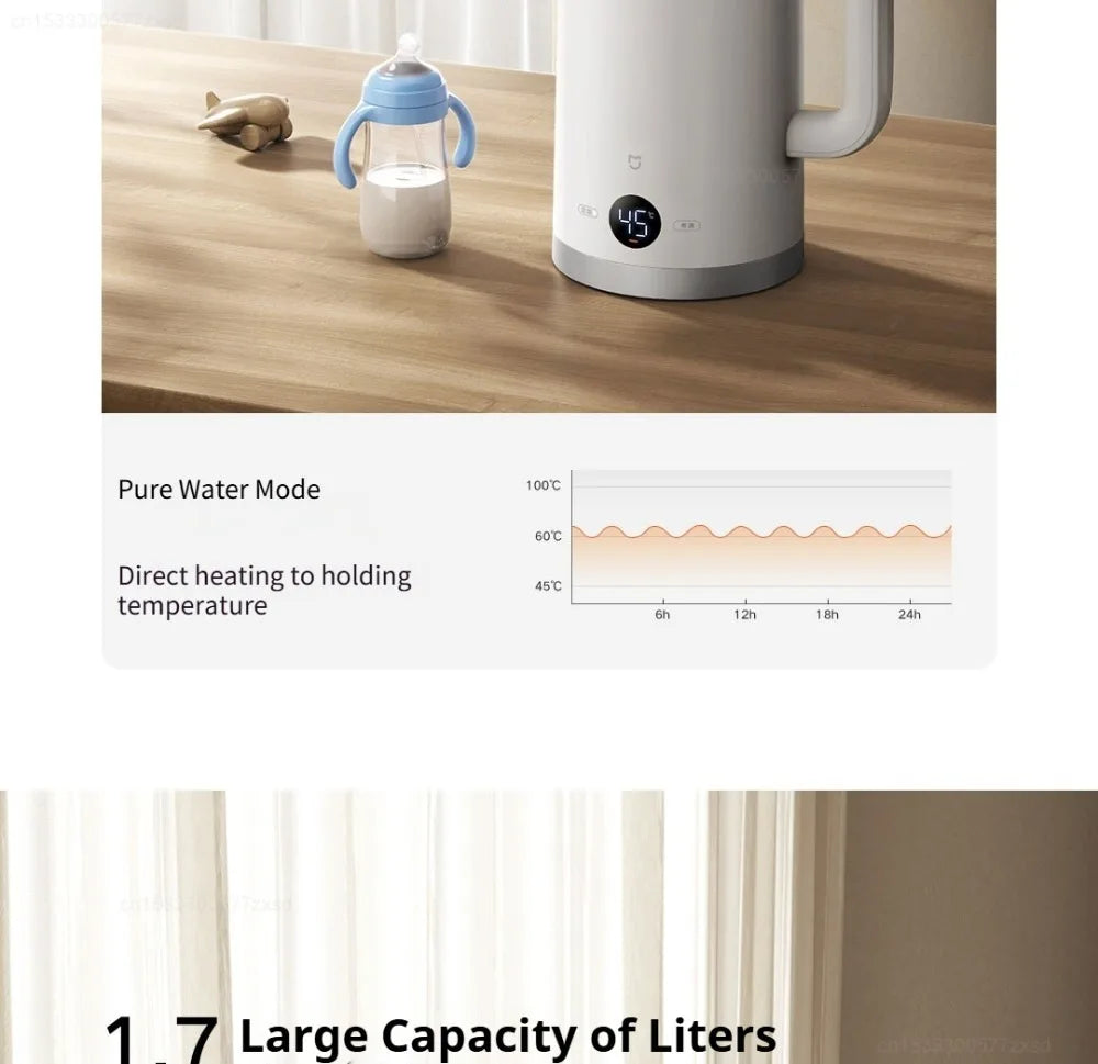Mijia Smart Electric Kettle 3 Stainless Steel Rapid Boiling Water Heater