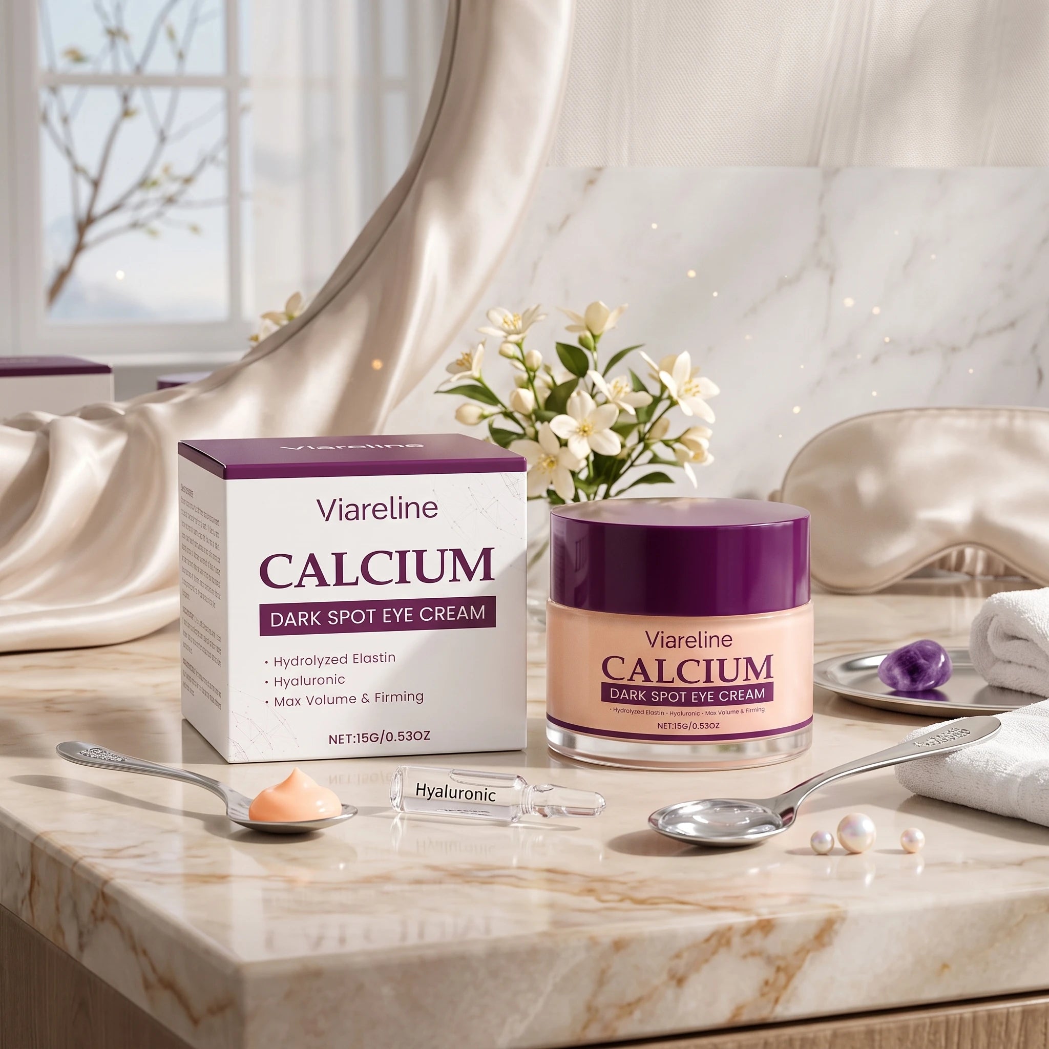 Firming Calcium Eye Cream for Dark Circles and Fine Lines - 4