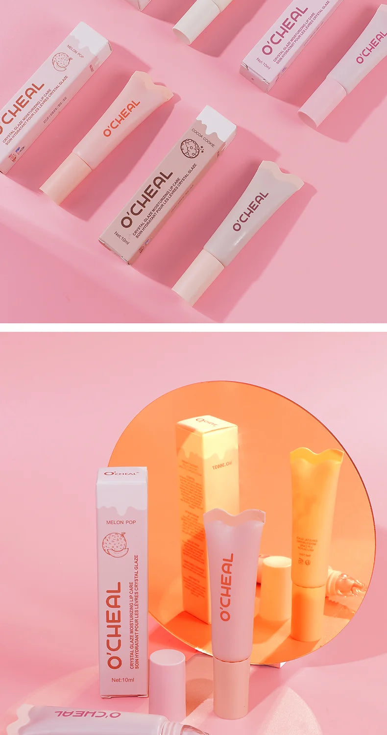 OCheal Crystal Gloss Moisturizing Lip Balm Hydrating Tinted Lip Care
