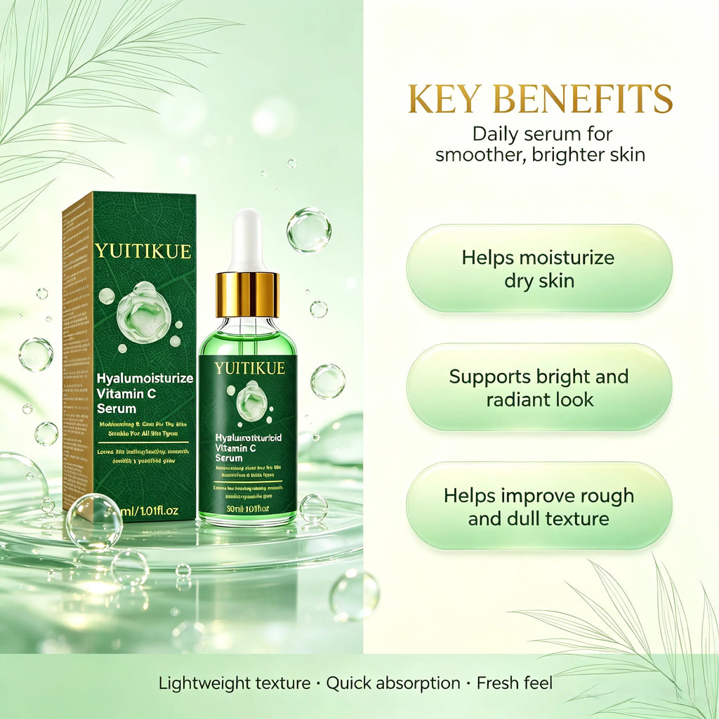 Vitamin C Hyaluronic Acid Facial Serum Brightening Moisturizing Essence