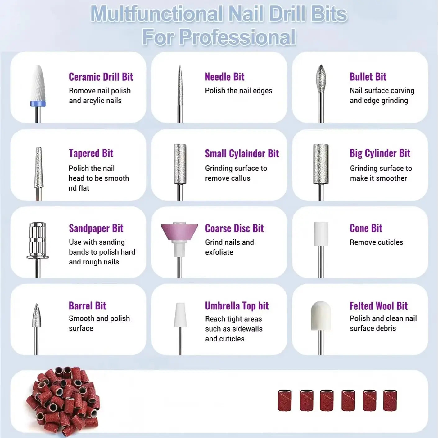 Portable Cordless Electric Nail Drill and UV Gel Polish Dryer - 6