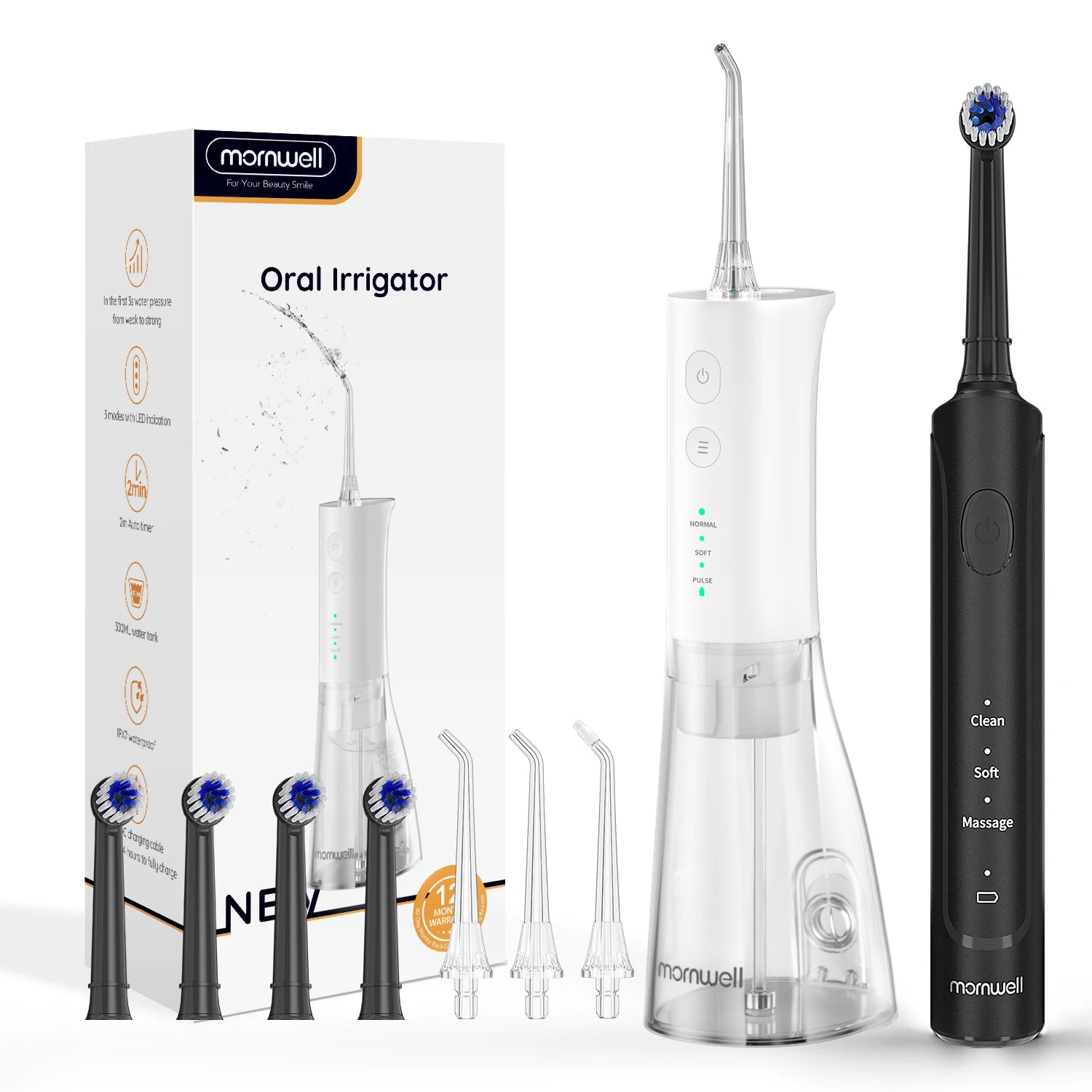 Electric Toothbrush and Water Flosser Oral Care Set - 19