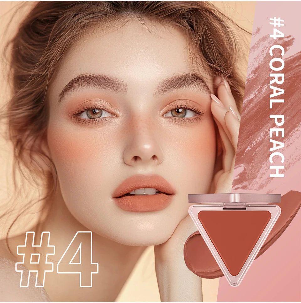 Long-Lasting Matte Satin Cream Blush for Natural Cheek Color - 10