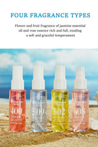 4 Piece Floral Fragrance Mist Set Long Lasting Scent Spray for Her