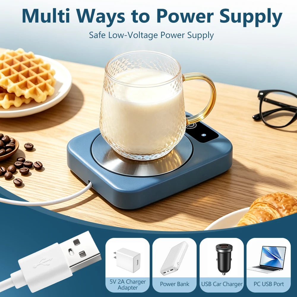 Electric Desktop Mug Warmer for Coffee and Tea