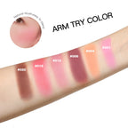 Embossed Matte Blush Palette for Natural Cheek Color