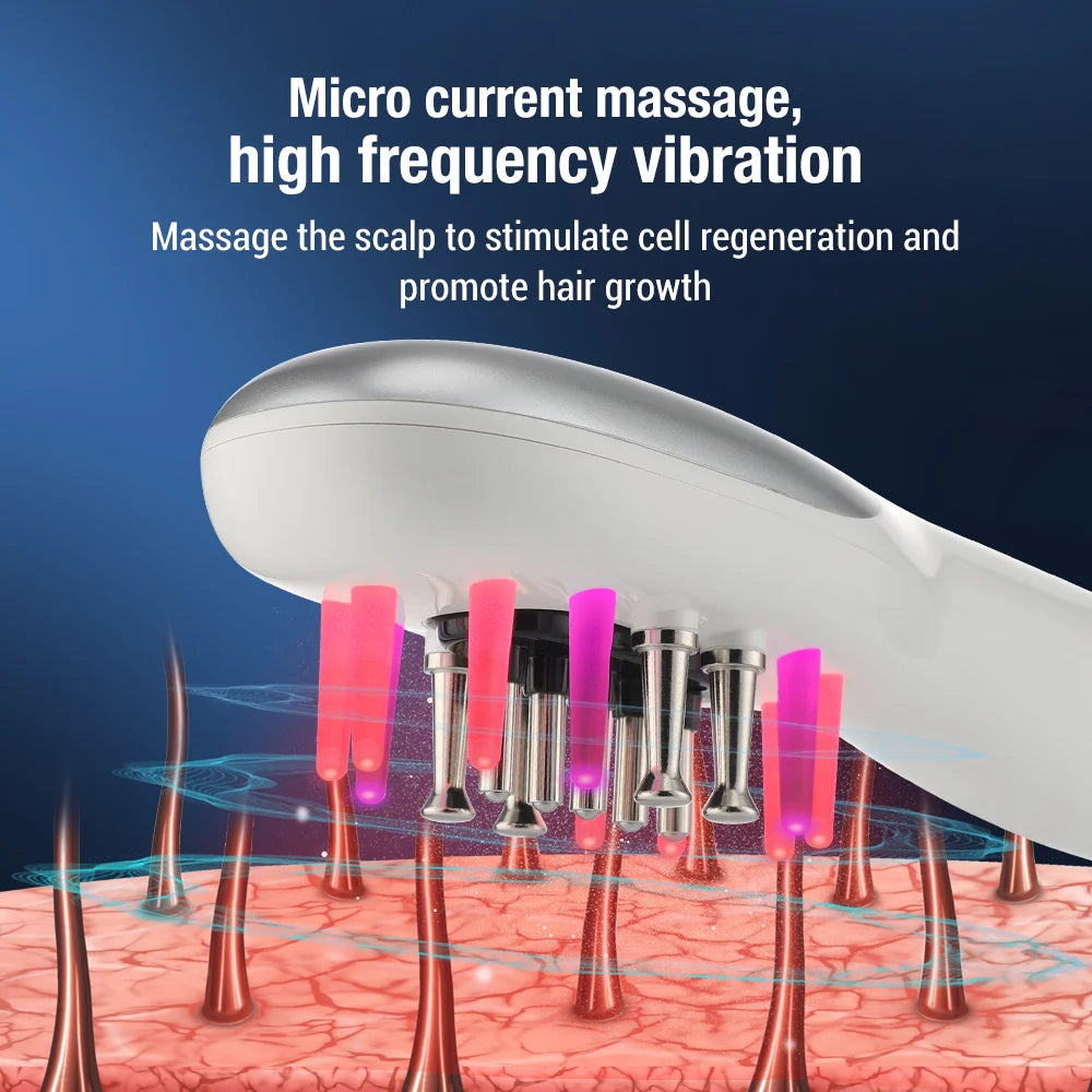 Electric Scalp Massager and Hair Oil Applicator Comb