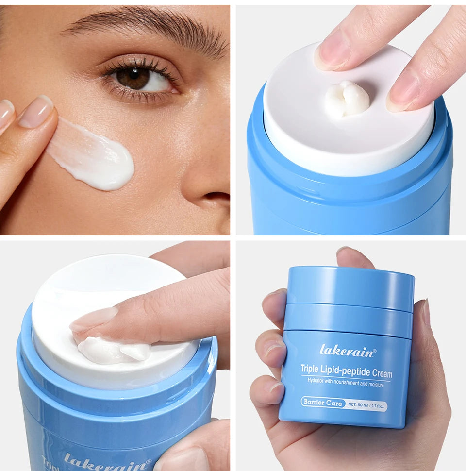 Triple Lipid Peptide Moisturizing Face Cream for Dry Sensitive Skin