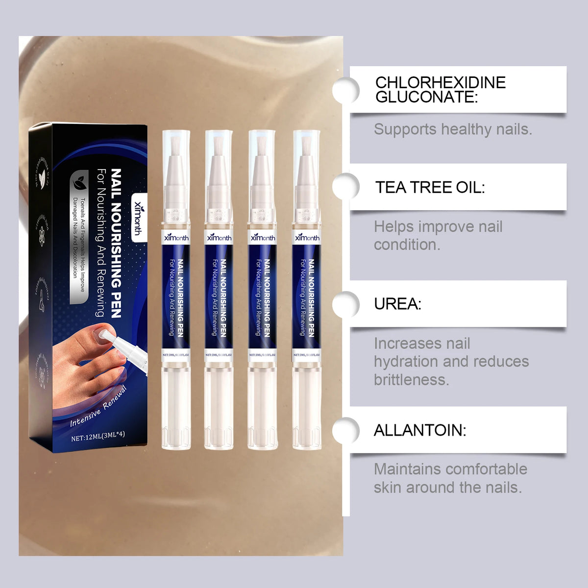 Nourishing Nail Repair Oil Pen for Damaged and Brittle Nails