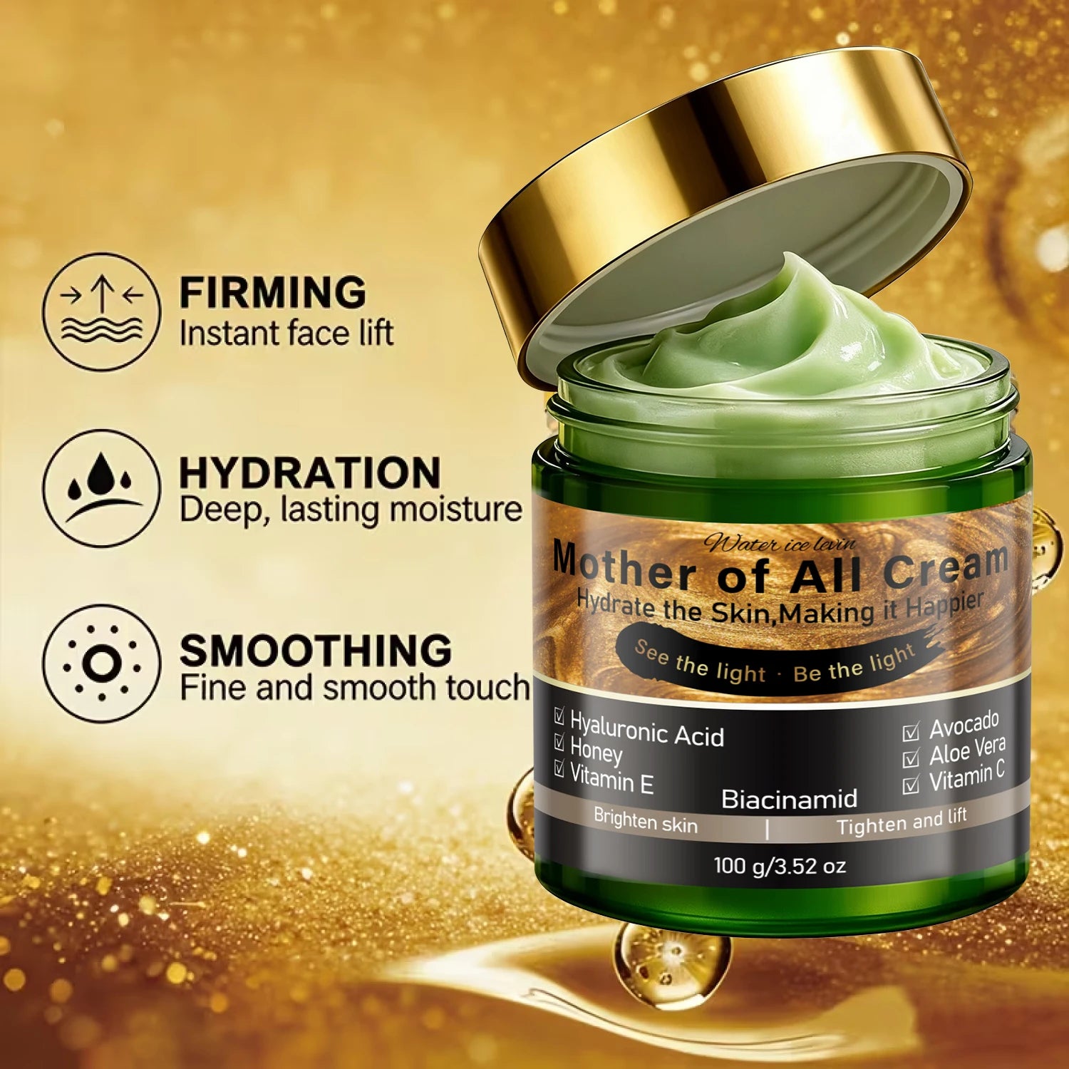 Hydrating Firming Face Cream with Honey and Niacinamide Daily Moisturizer - 4