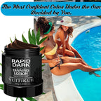 YUITIKUE Rapid Dark Tanning Lotion Bronzer and Tattoo Color Protector