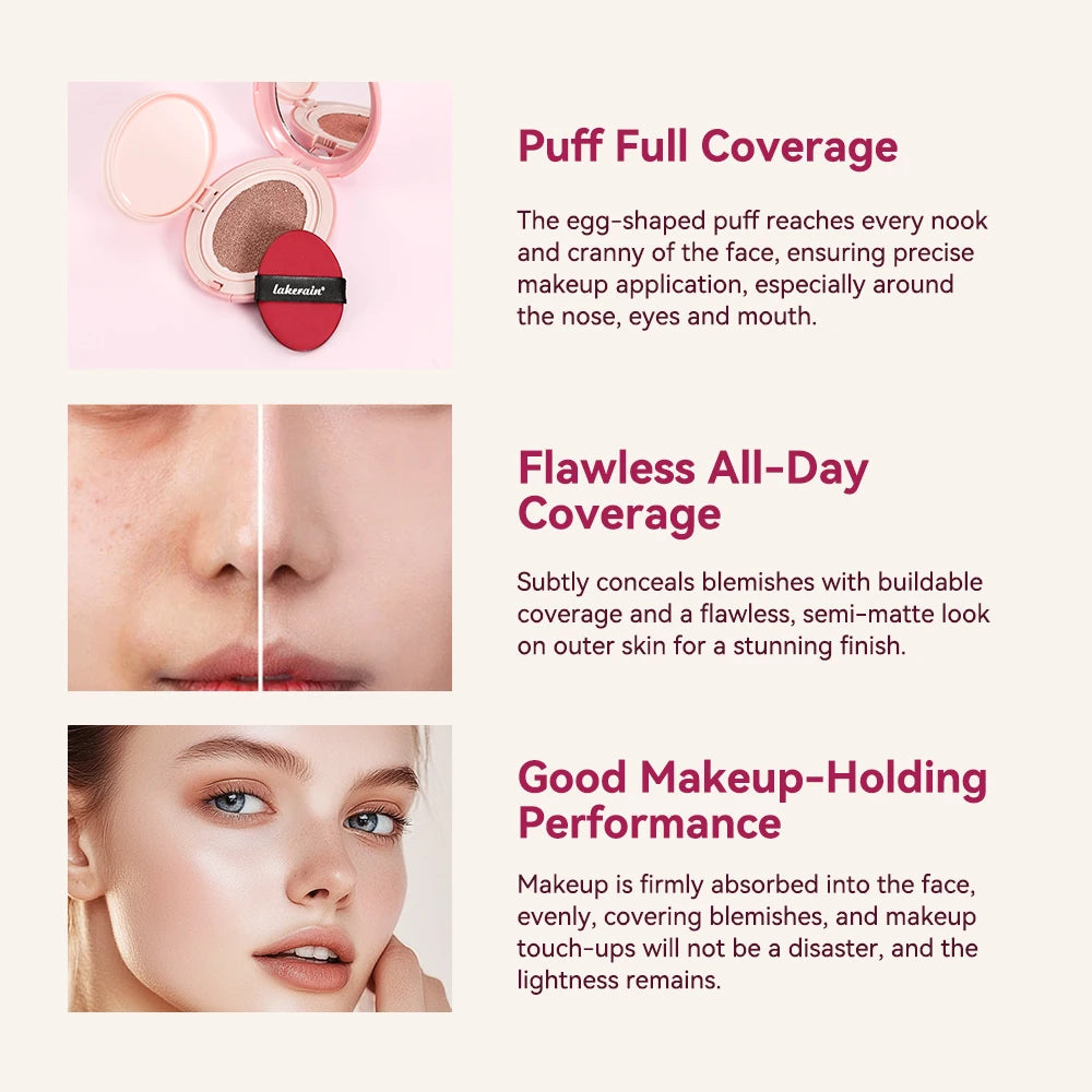 Long-Lasting Full Coverage Cushion Foundation with Sun Protection