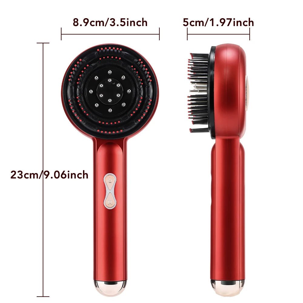 Electric Scalp Massager and Hair Growth Oil Applicator Comb