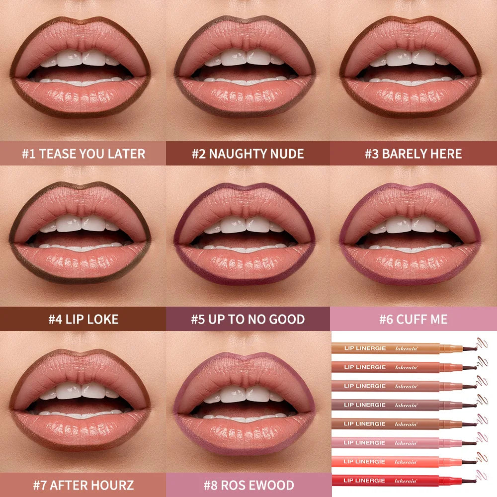 Long-Lasting Waterproof Ballpoint Felt Tip Lip Liner - 4