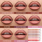 Long-Lasting Waterproof Ballpoint Felt Tip Lip Liner