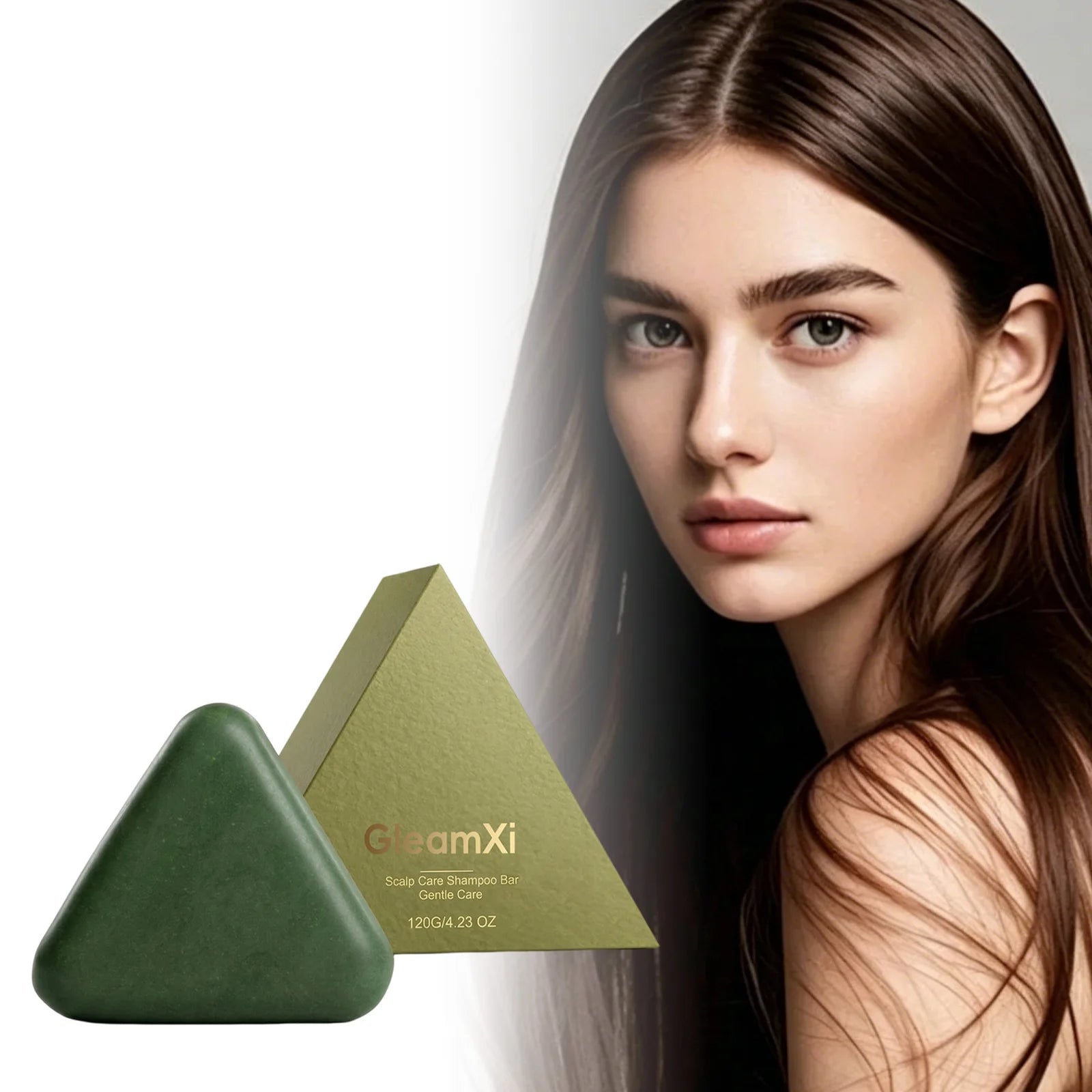 Triangle Shampoo Bar Deep Cleansing Strengthening Scalp Care 120g