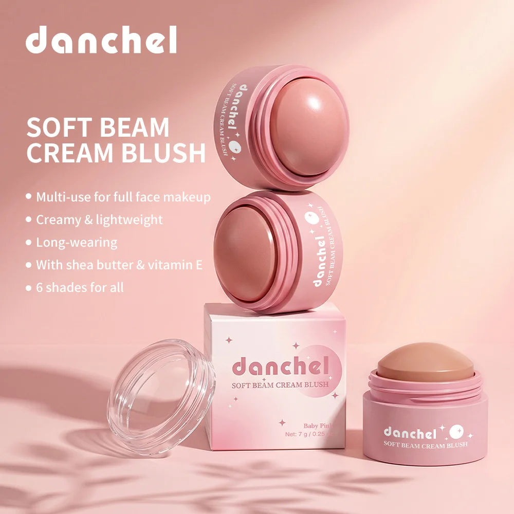 Multi-Use Cream Blush for Cheeks Lips and Eyes - 4