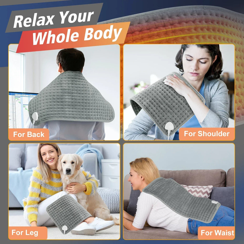 Electric Heating Pad for Body Pain Relief and Winter Warmth