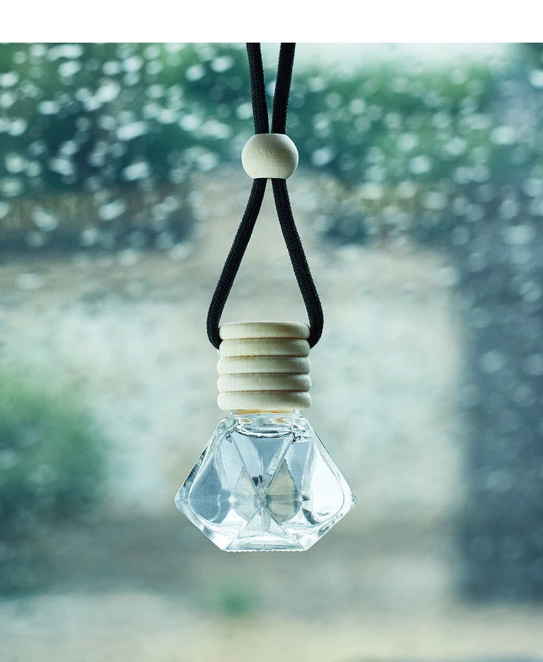 Car Air Freshener Hanging Perfume Diffuser Bottle for Vehicle Interior