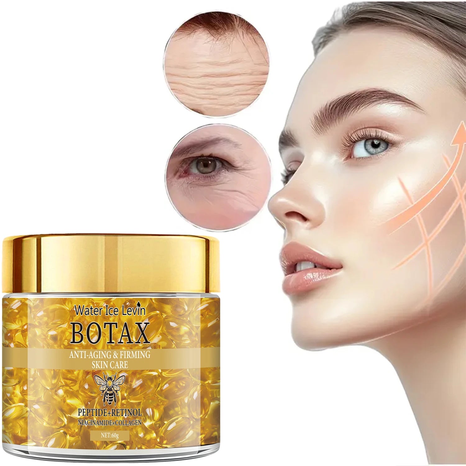 Retinol Collagen Anti Aging Cream Firming Moisturizer for Face 60g - 1