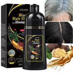 3 in 1 Black Hair Dye Shampoo for Gray Hair Coverage