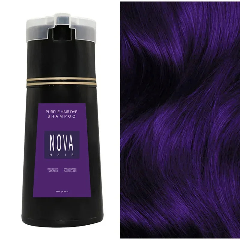 3 in 1 Hair Dyeing Care Shampoo for Men and Women 100 200ml - 11