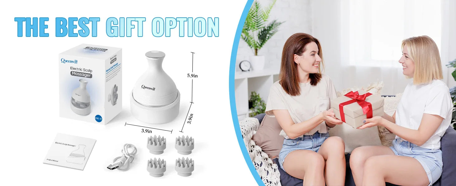 Electric Waterproof Scalp and Body Massager for Stress Relief - 16