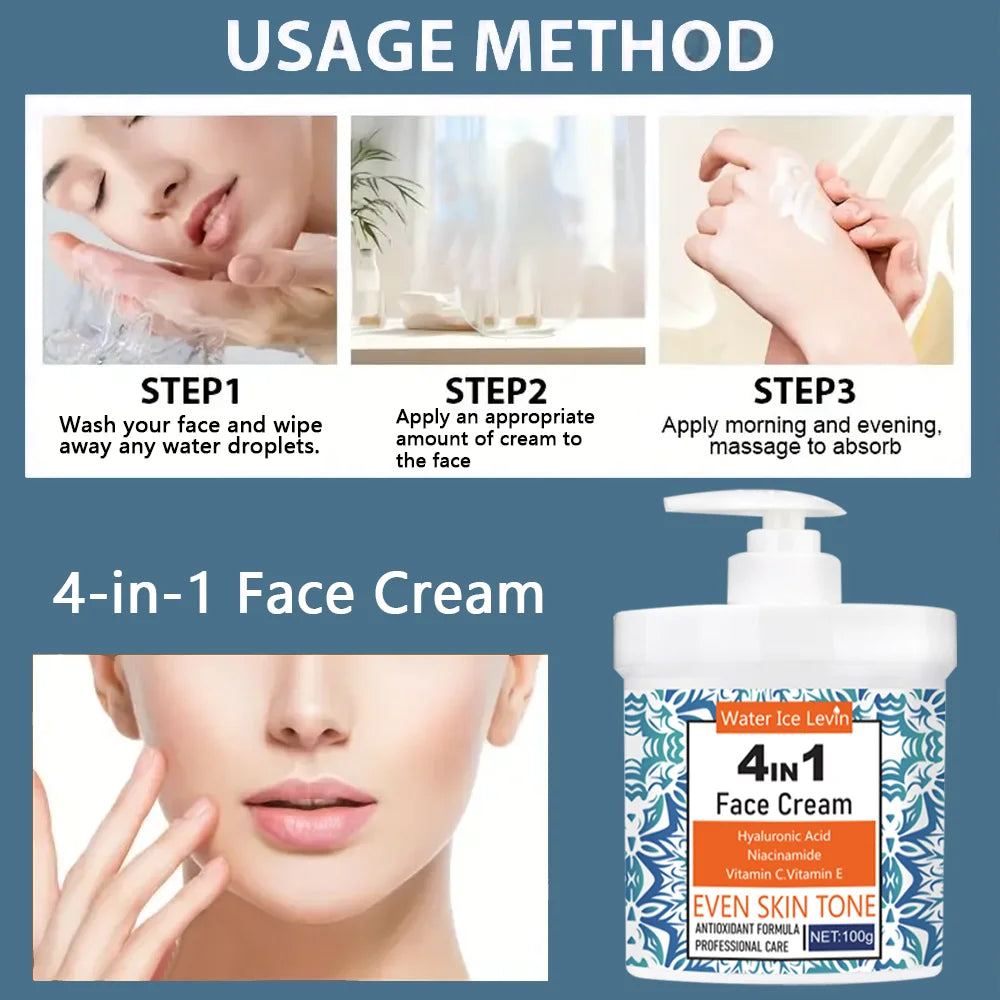 4-in-1 Facial Moisturizer Cream with Hyaluronic Acid and Niacinamide - 6