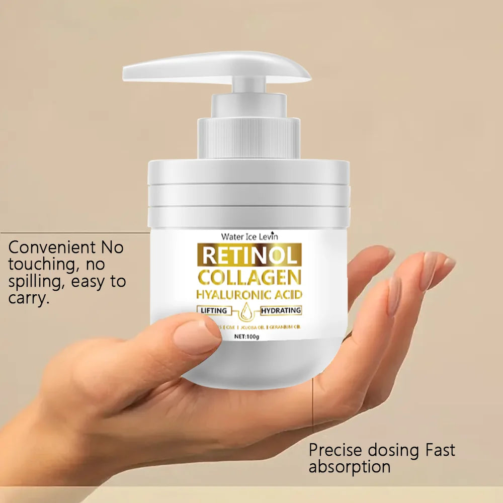 Retinol Collagen Hyaluronic Acid Face Cream Anti Aging Moisturizer