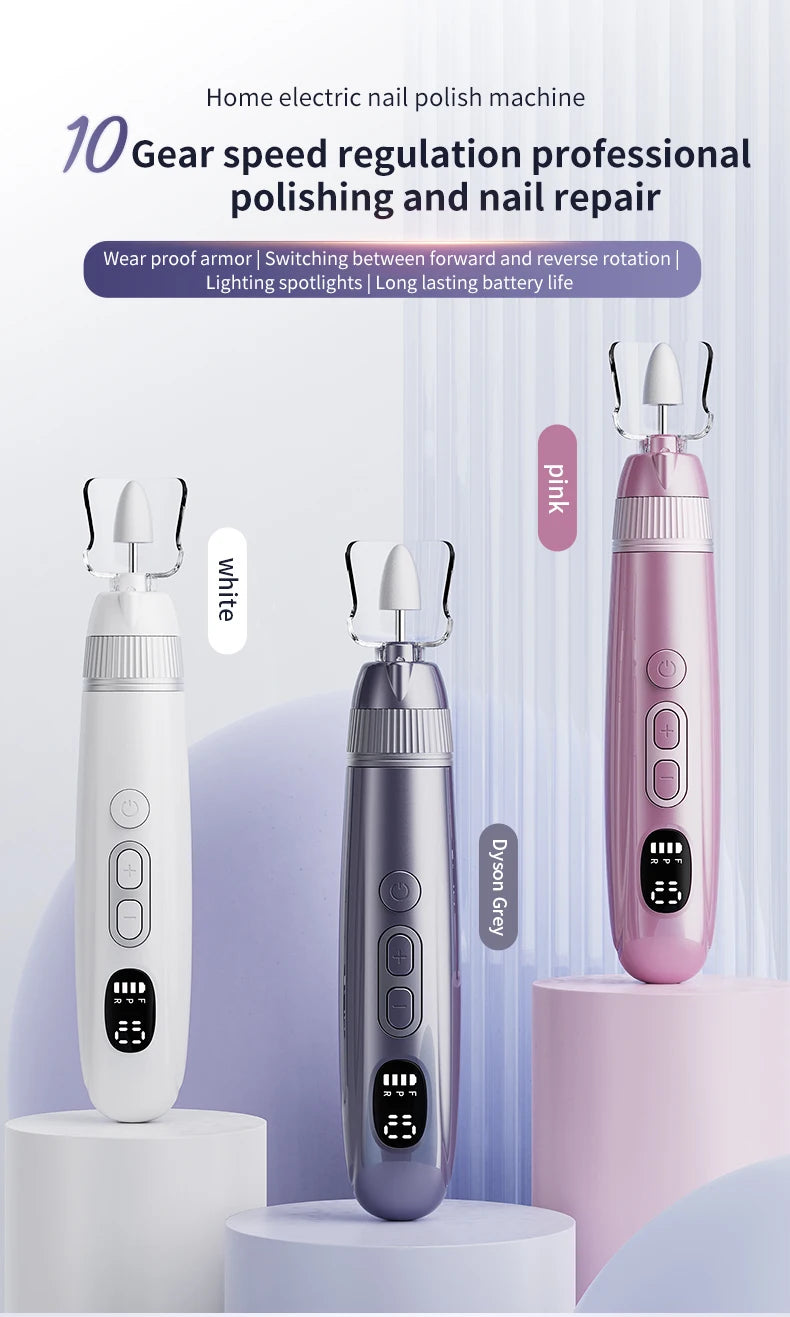 Electric Cordless Nail Drill and Manicure Pedicure Kit - 7