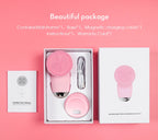 Electric Silicone Facial Cleansing Brush for Deep Pore Exfoliation