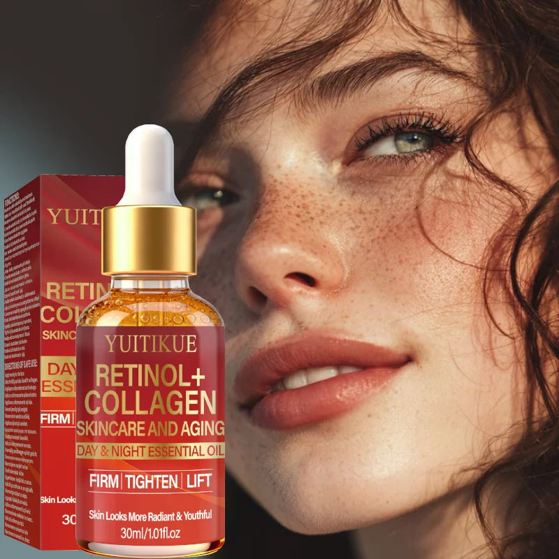 YUITIKUE Retinol and Collagen Anti Aging Face Serum Firming Oil