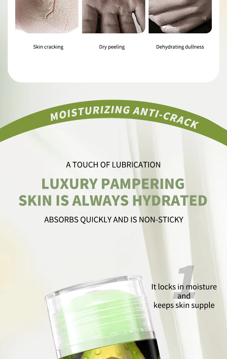 Avocado Moisturizing Balm Stick for Dry Cracked Hands and Feet