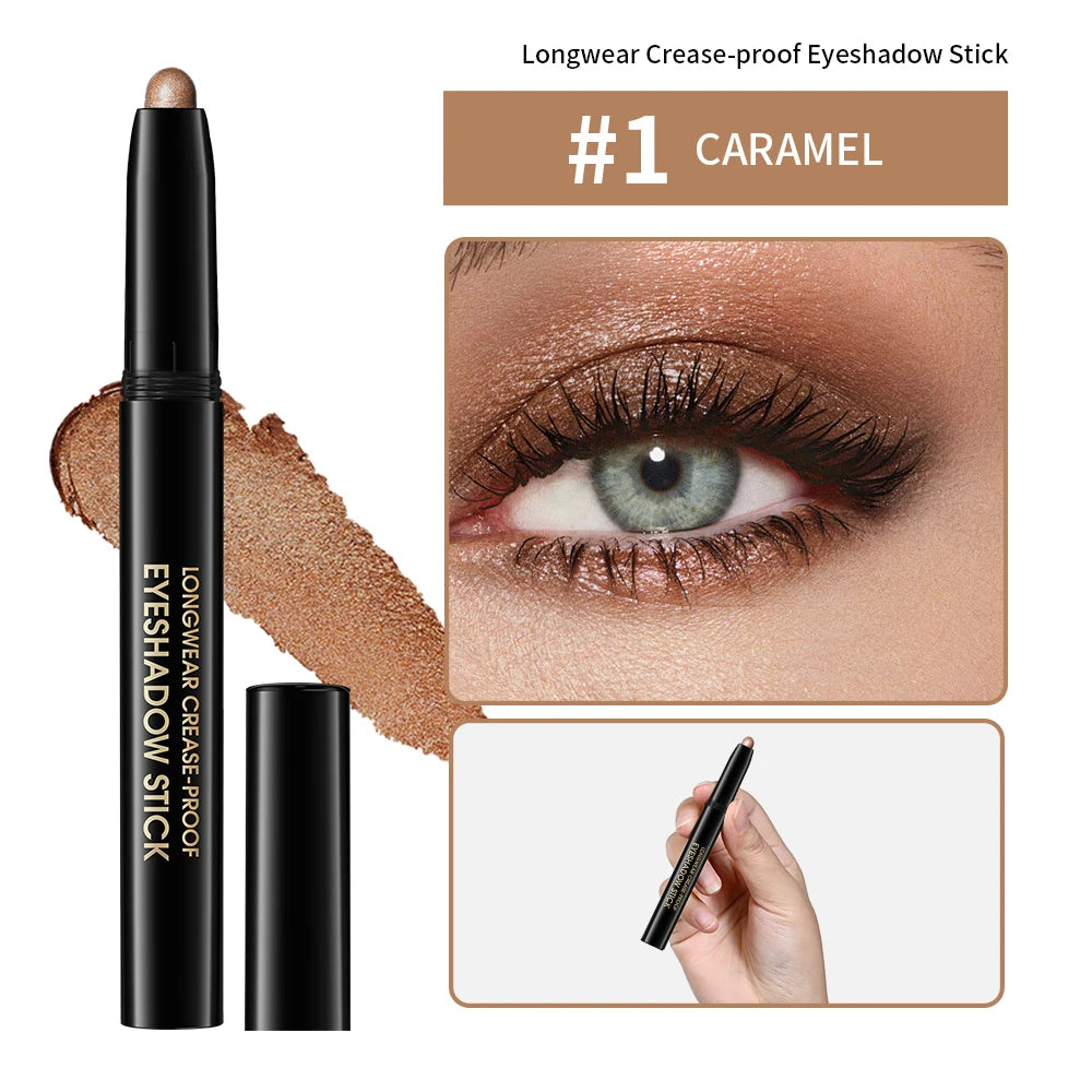 Waterproof Shimmer Eyeliner Pencil for Brightening Eye Makeup