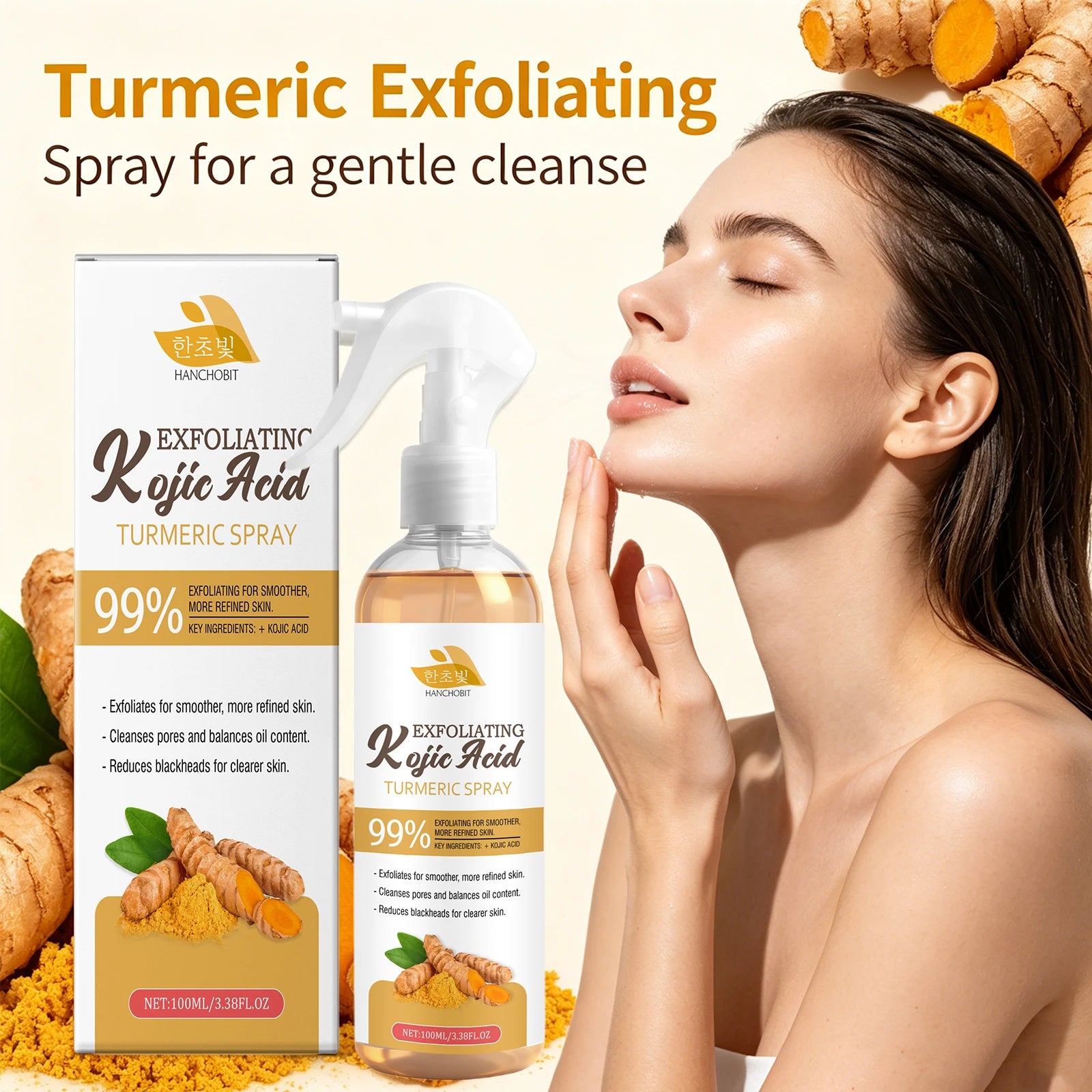Kojic Acid Turmeric Exfoliating Facial Mist - 2