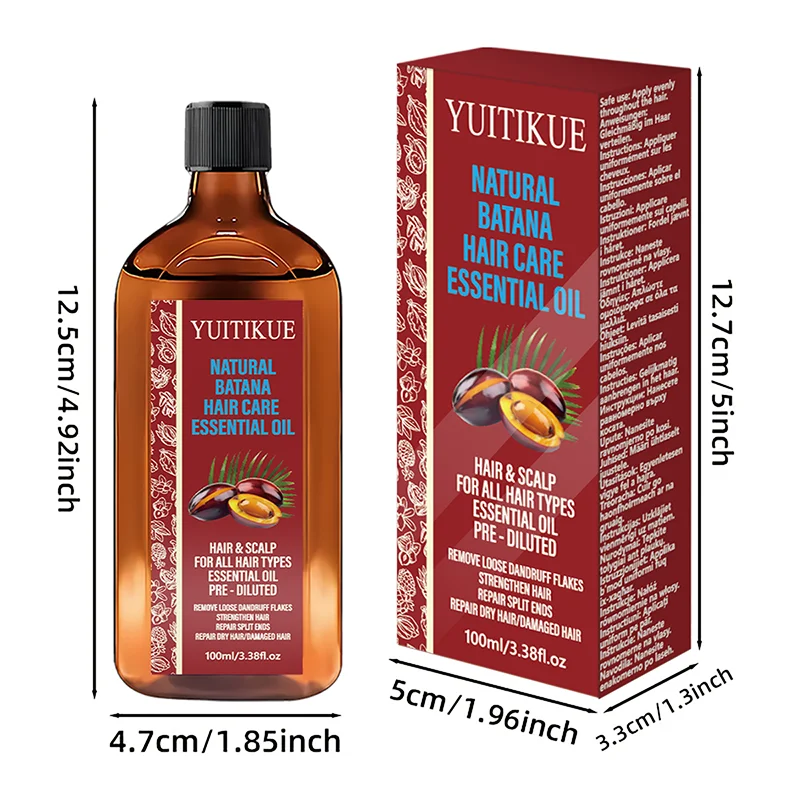 Natural Batana Hair Essential Oil 100ml Cold Pressed Scalp Treatment - 14