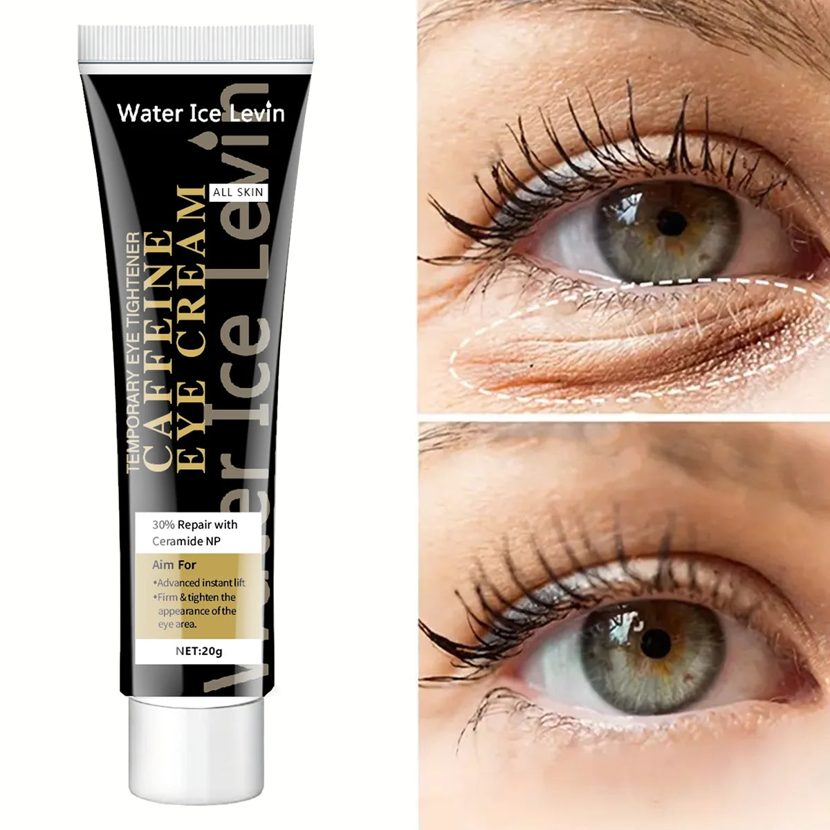 Caffeine Eye Cream Dark Circle Remover and Anti Aging Eye Treatment - 10