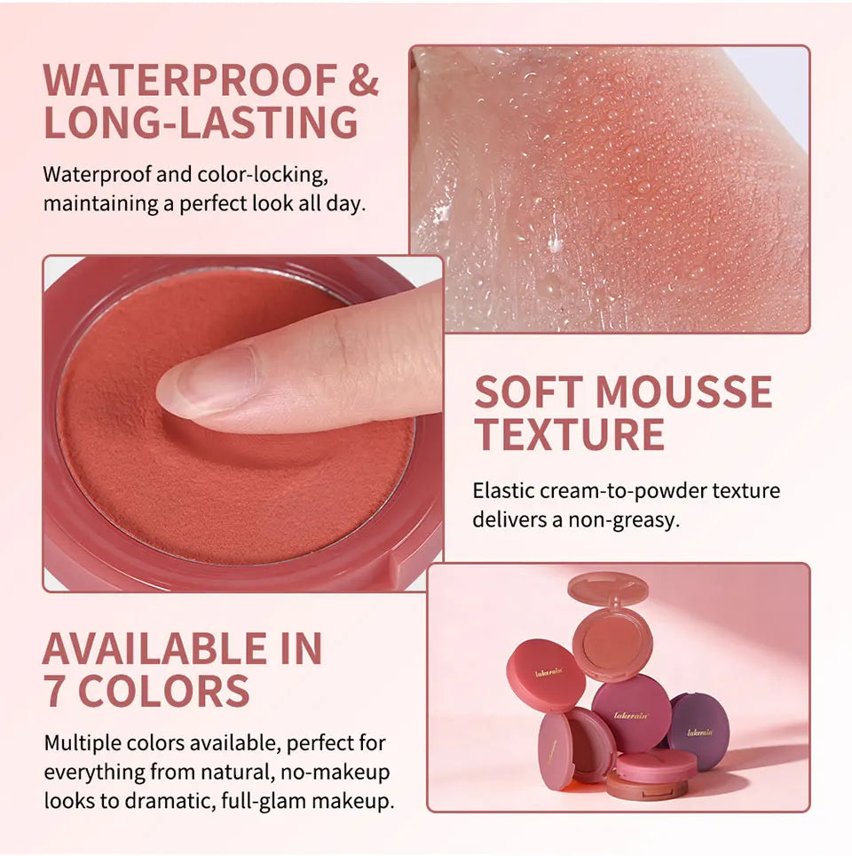 Matte Cream to Powder Bouncy Blush for Natural Flush - 12