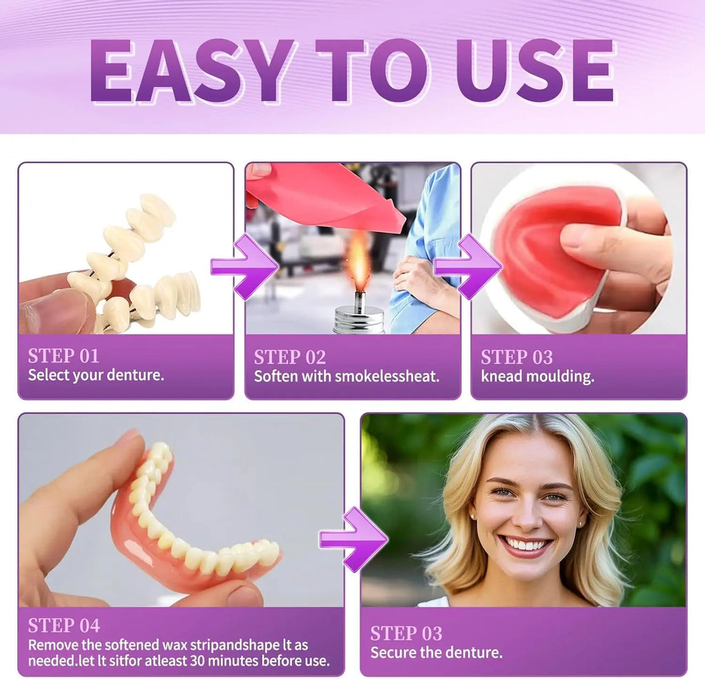 Adjustable Cosmetic Silicone Dentures for Smile Enhancement