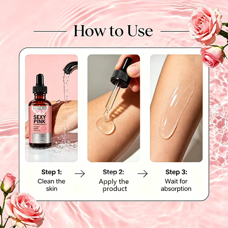 YUITIKUE Sexy Pink Feminine Intimate Care Serum Moisturizing Essence 30ml - 2