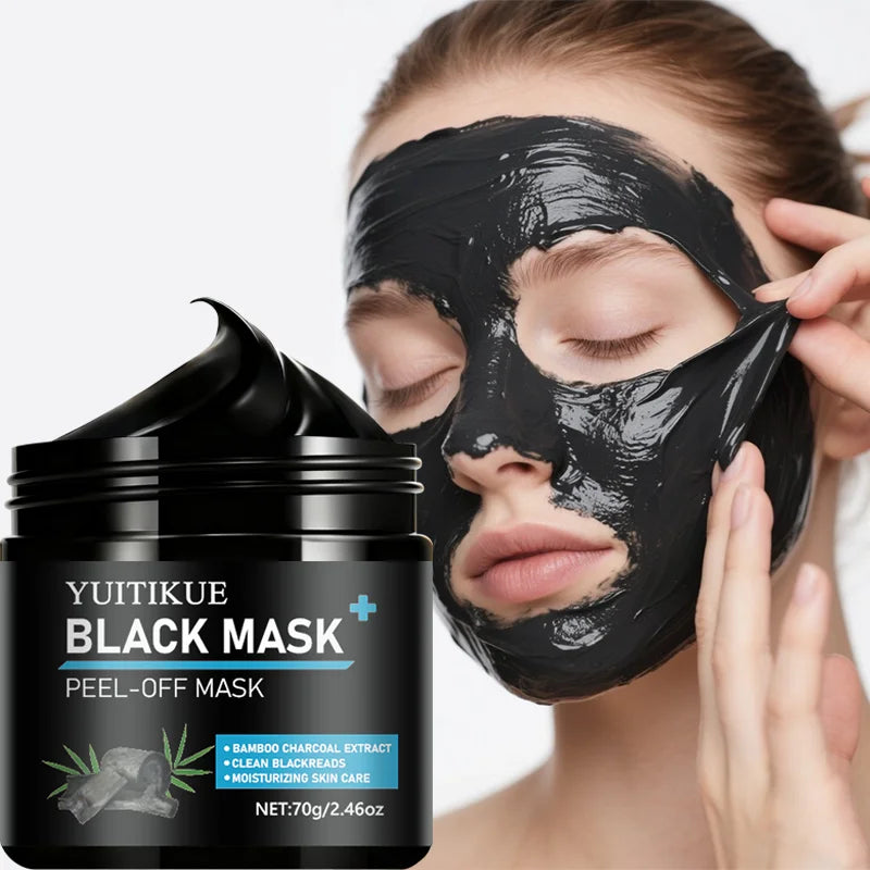 YUITIKUE Bamboo Charcoal Peel Off Mask Blackhead Remover Face Treatment - 9